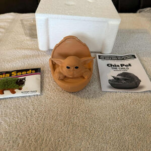 Chia Pet The Child Decorative Planter One Size Brown Green